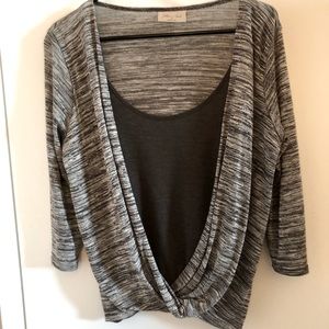 3/4 sleeve sweater w tank